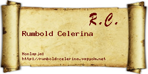Rumbold Celerina névjegykártya